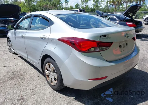 2016 Hyundai Elantra Se из США, поврежденный, VIN 5NPDH4AE3GH666410